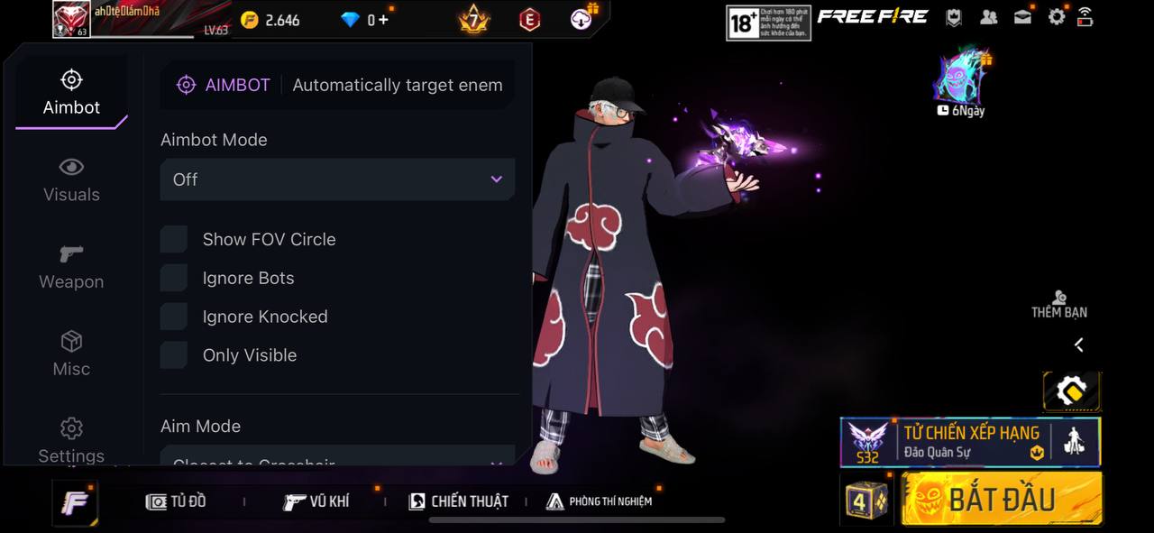 Hack FreeFire Migul Tipa