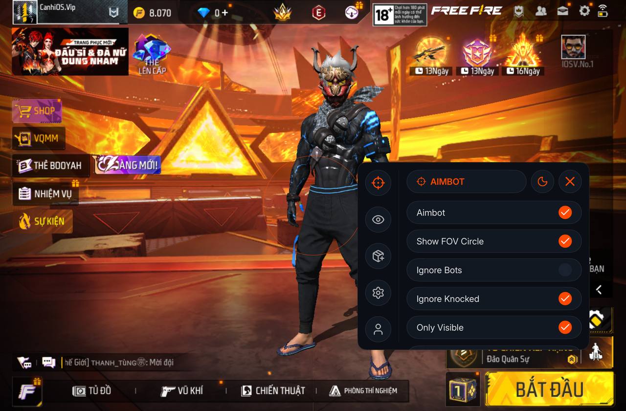 Hack FreeFire Migul iPA Gói Lite